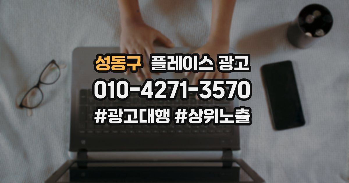 성동구 플레이스 광고