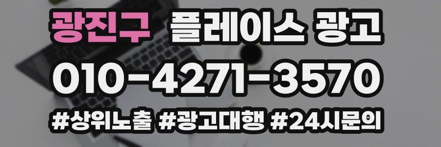 광진구 플레이스 광고