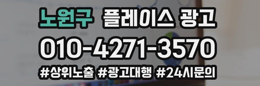 노원구 플레이스 광고