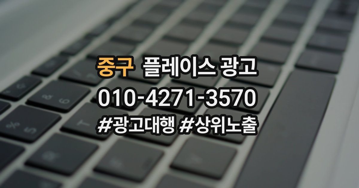 중구 플레이스 광고