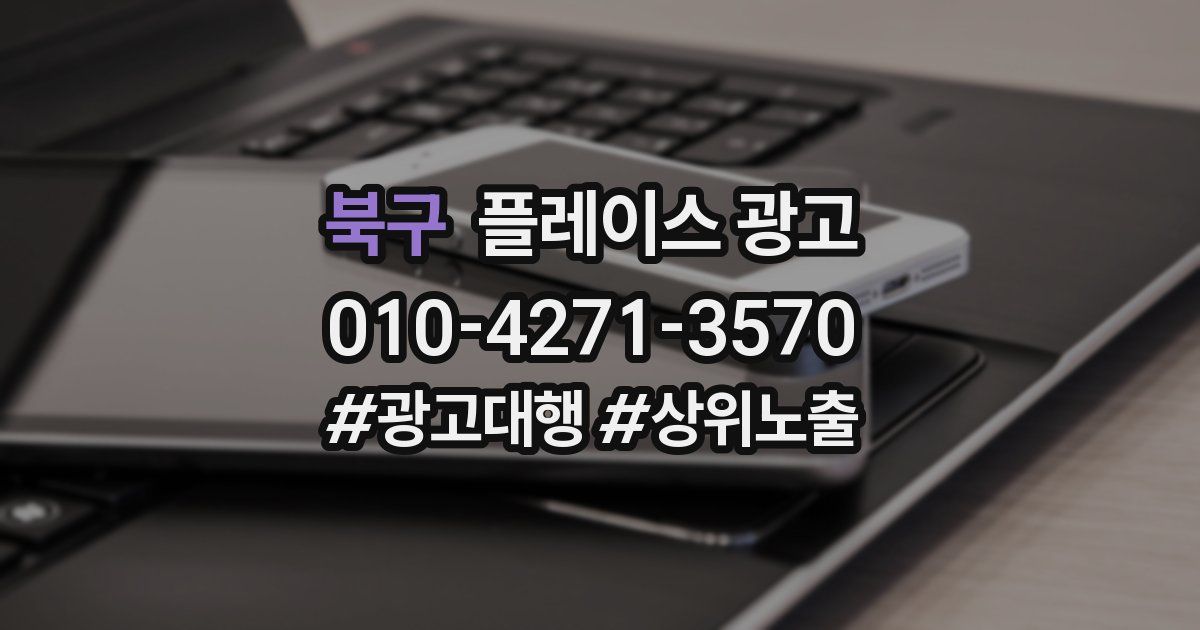 북구 플레이스 광고