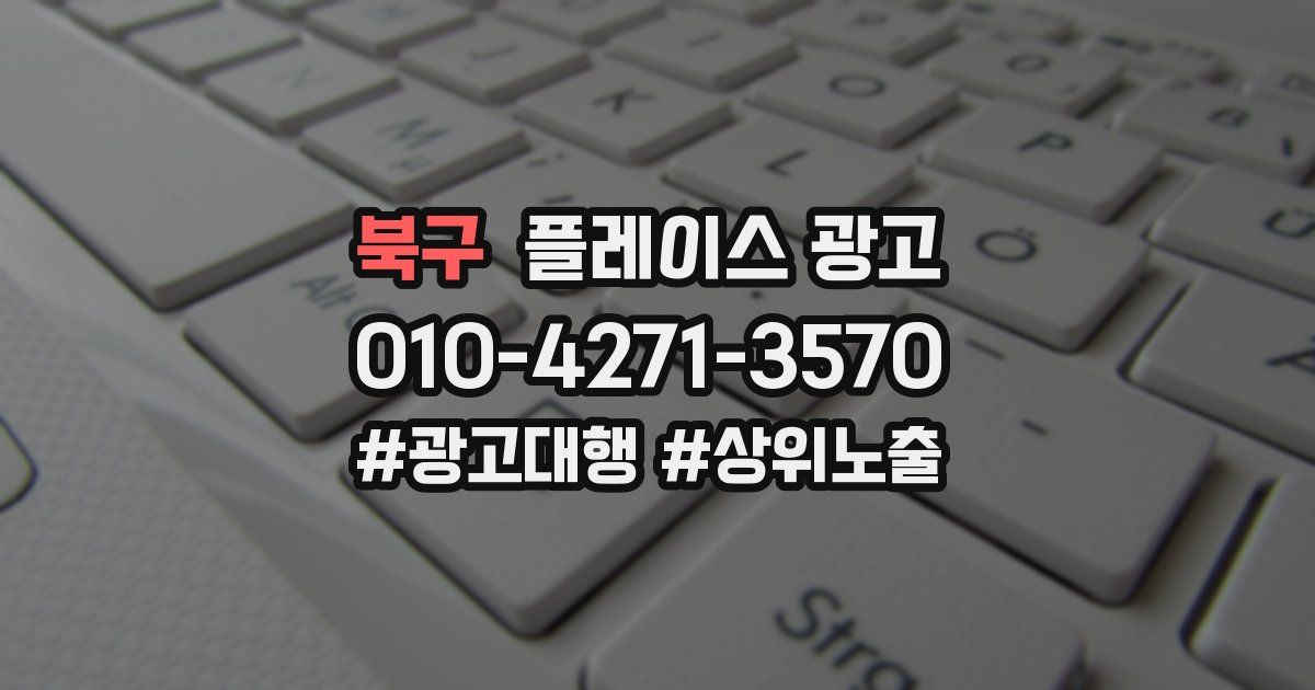 북구 플레이스 광고