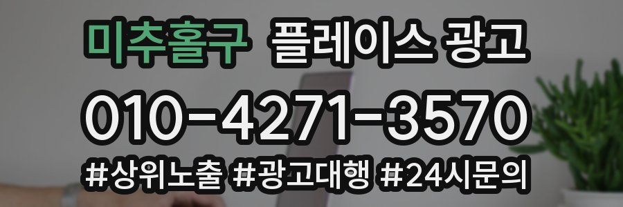 미추홀구 플레이스 광고