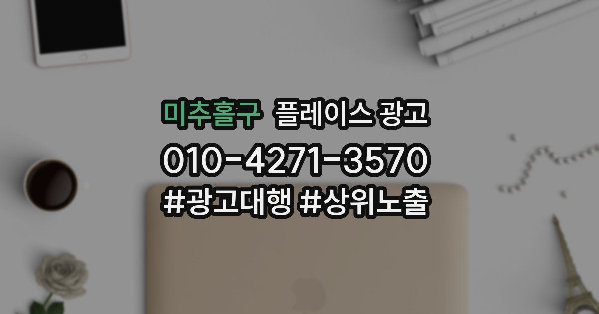 미추홀구 플레이스 광고