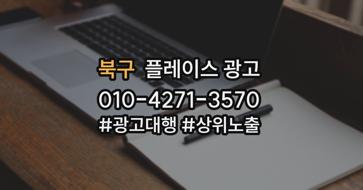 북구 플레이스 광고