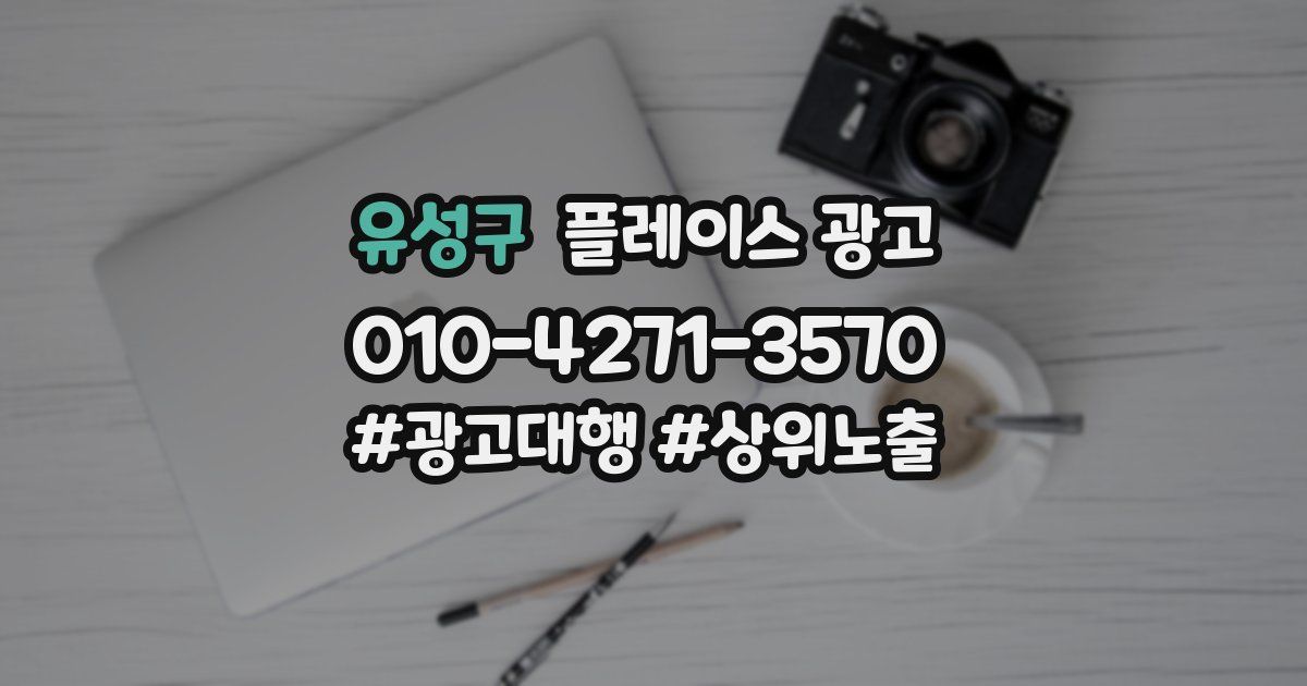 유성구 플레이스 광고