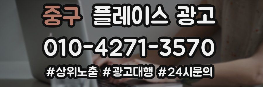 중구 플레이스 광고