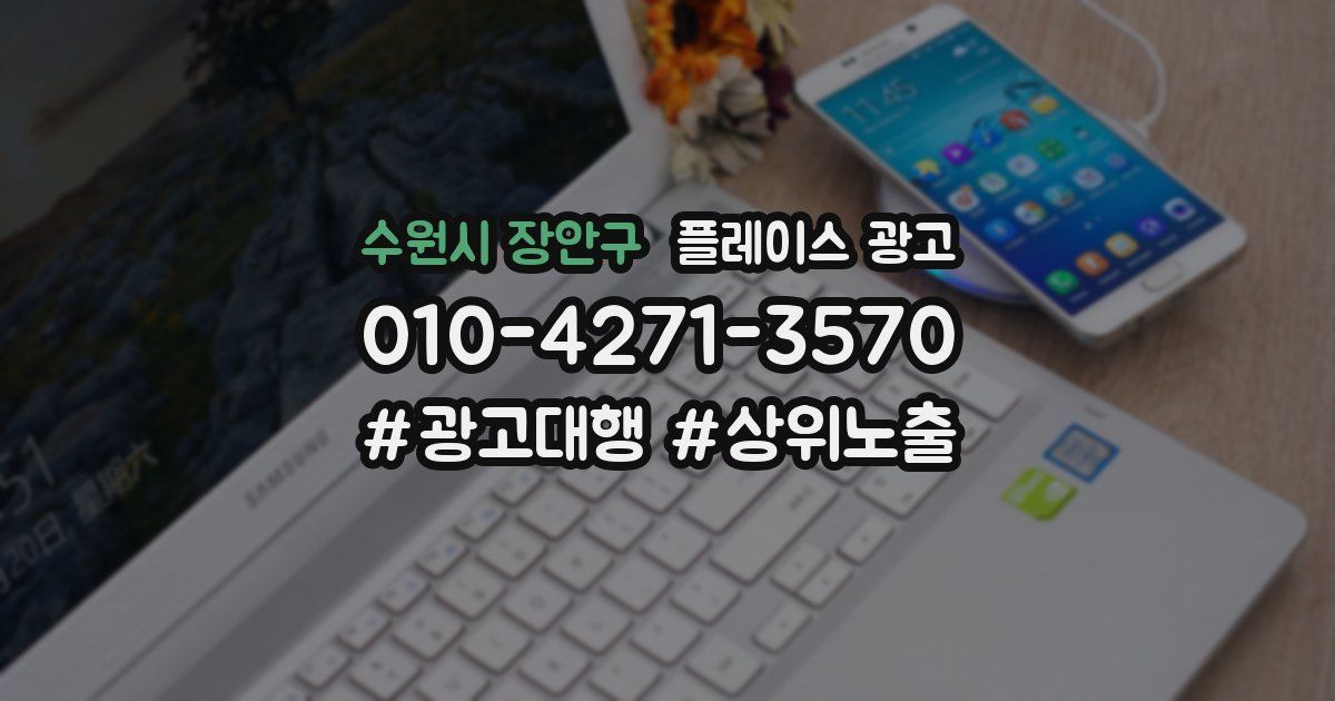 수원시 장안구 플레이스 광고
