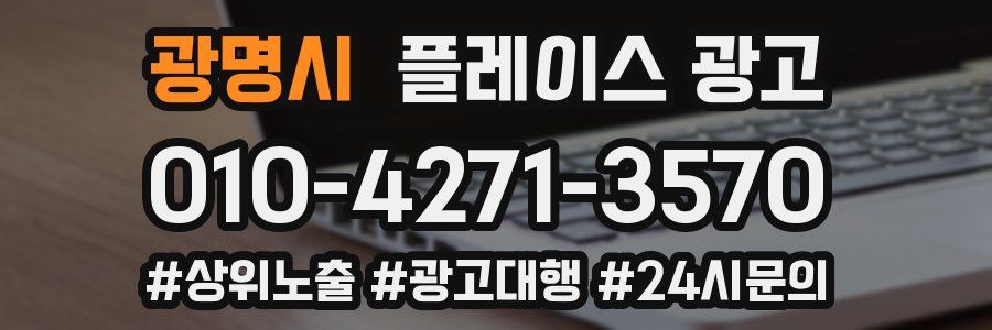 광명시 플레이스 광고