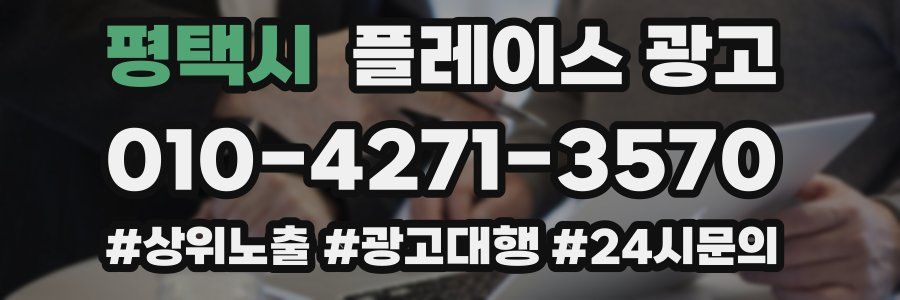 평택시 플레이스 광고