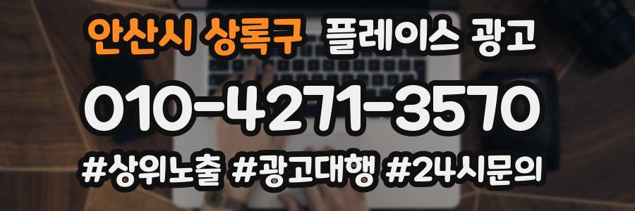 안산시 상록구 플레이스 광고