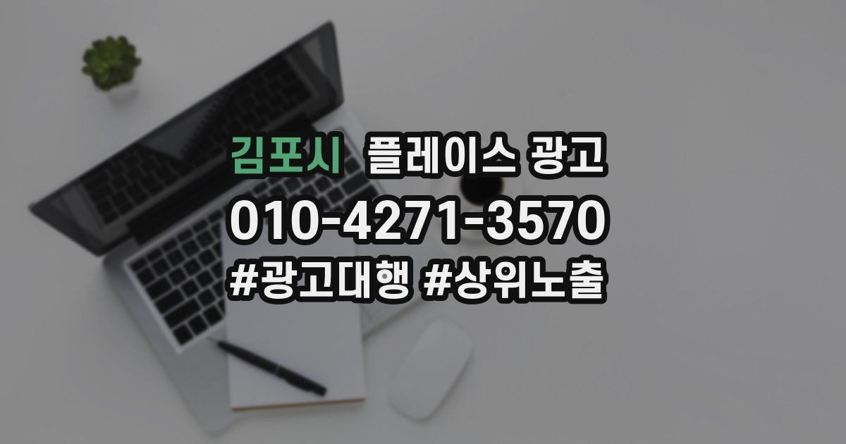 김포시 플레이스 광고