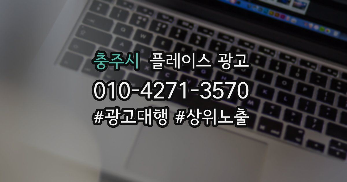 충주시 플레이스 광고