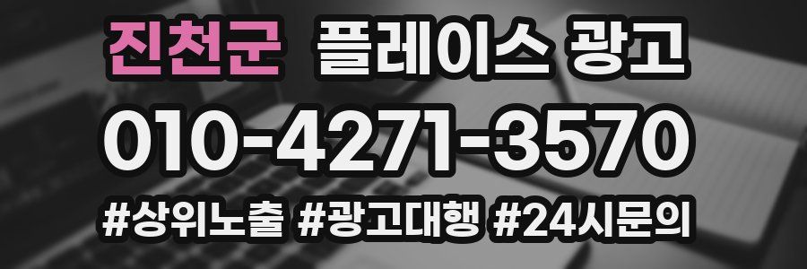 진천군 플레이스 광고