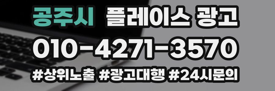 공주시 플레이스 광고