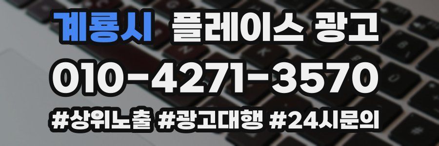 계룡시 플레이스 광고