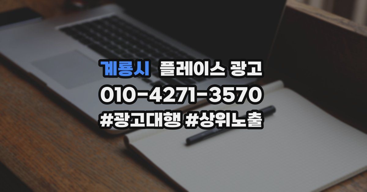 계룡시 플레이스 광고