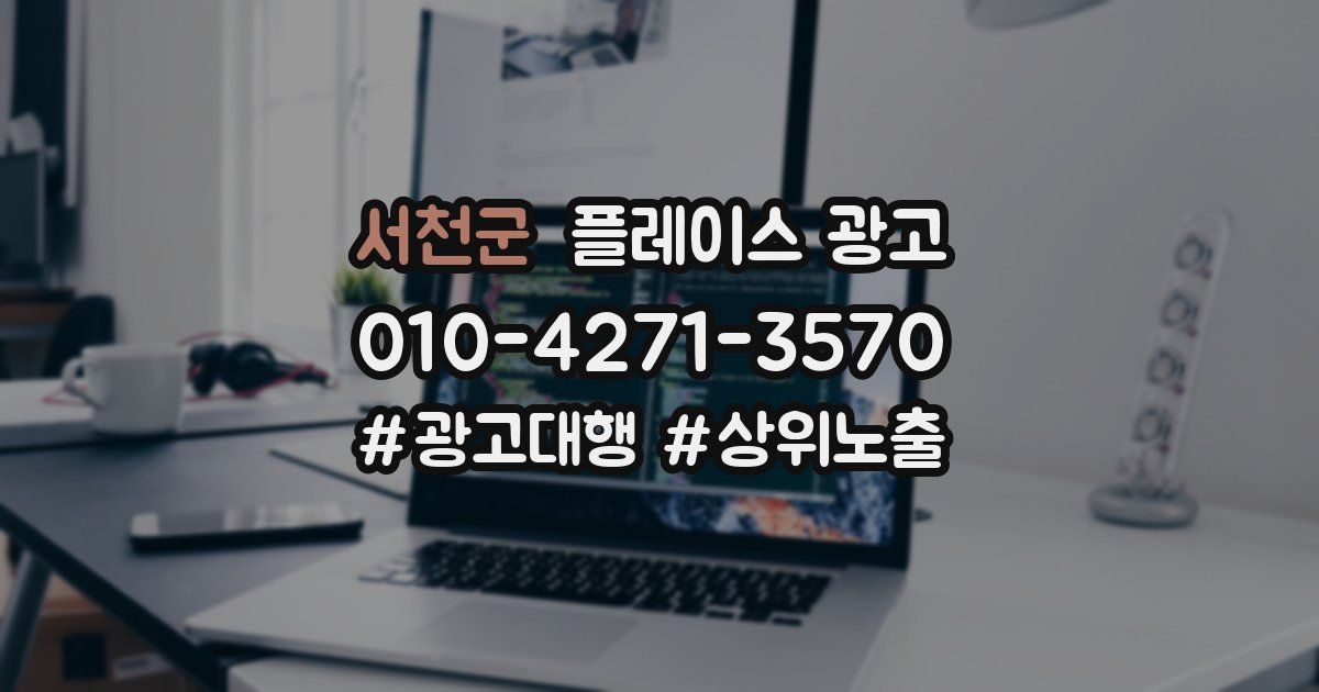 서천군 플레이스 광고
