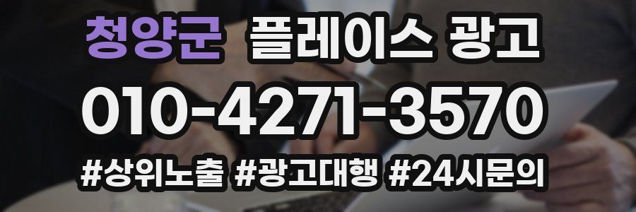 청양군 플레이스 광고