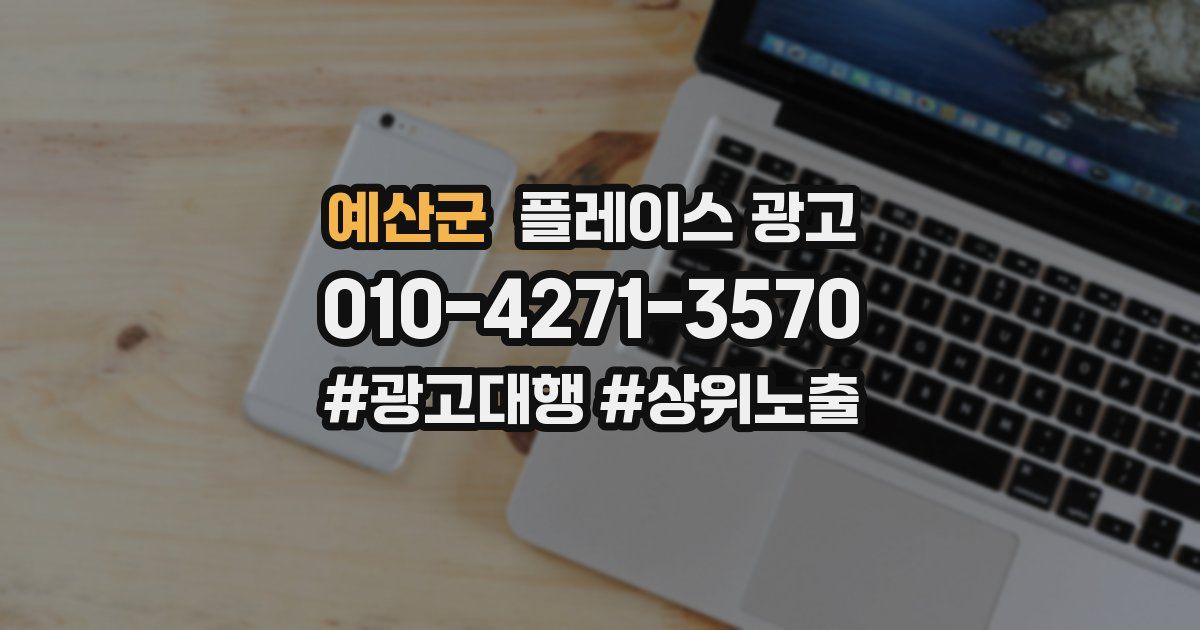 예산군 플레이스 광고