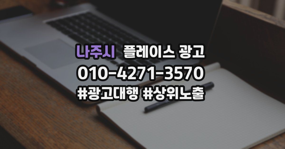 나주시 플레이스 광고