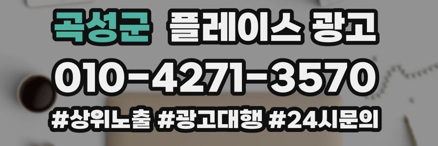 곡성군 플레이스 광고