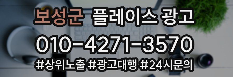 보성군 플레이스 광고