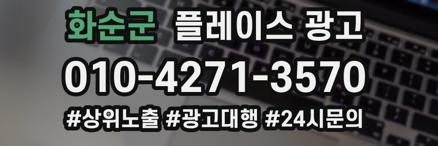 화순군 플레이스 광고