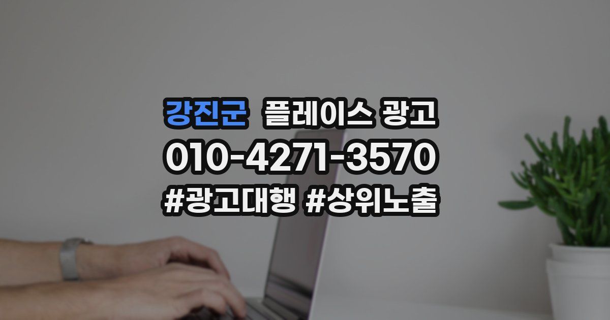 강진군 플레이스 광고