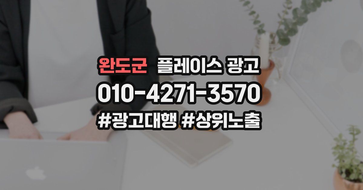 완도군 플레이스 광고