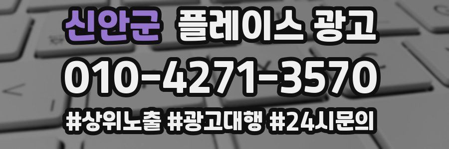 신안군 플레이스 광고