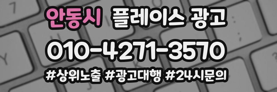 안동시 플레이스 광고