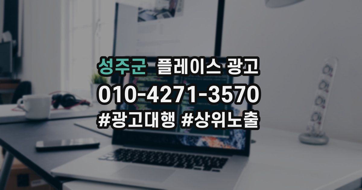 성주군 플레이스 광고