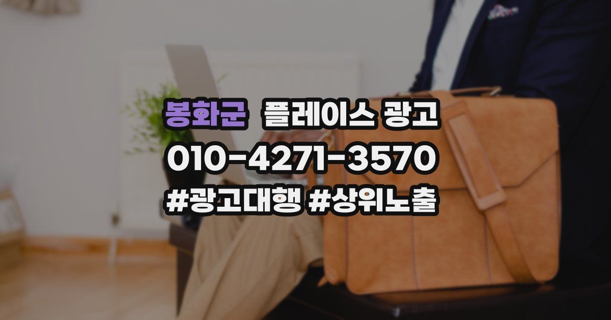 봉화군 플레이스 광고