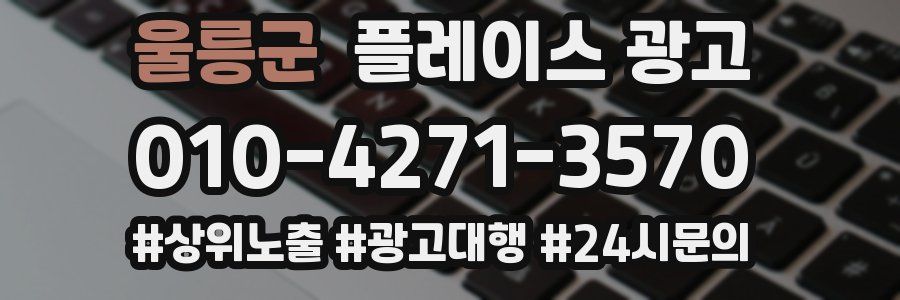 울릉군 플레이스 광고