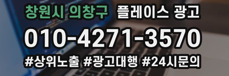 창원시 의창구 플레이스 광고