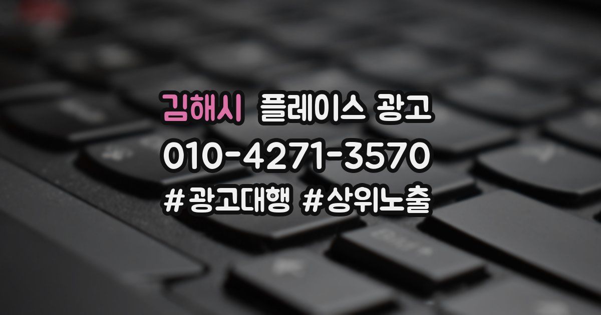김해시 플레이스 광고