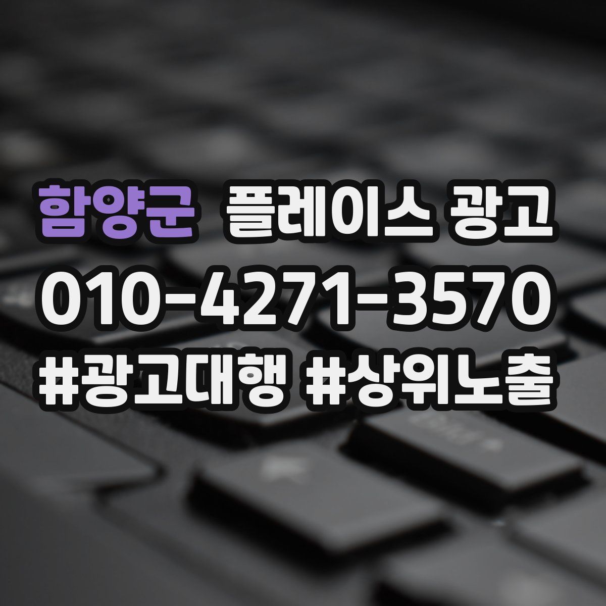 함양군 플레이스 광고