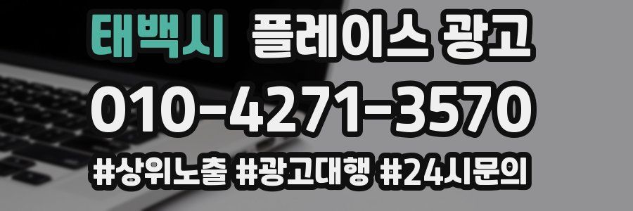 태백시 플레이스 광고