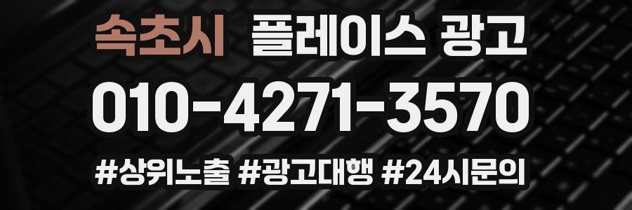 속초시 플레이스 광고