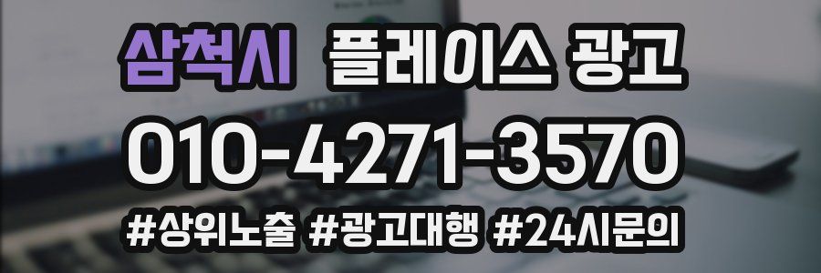 삼척시 플레이스 광고
