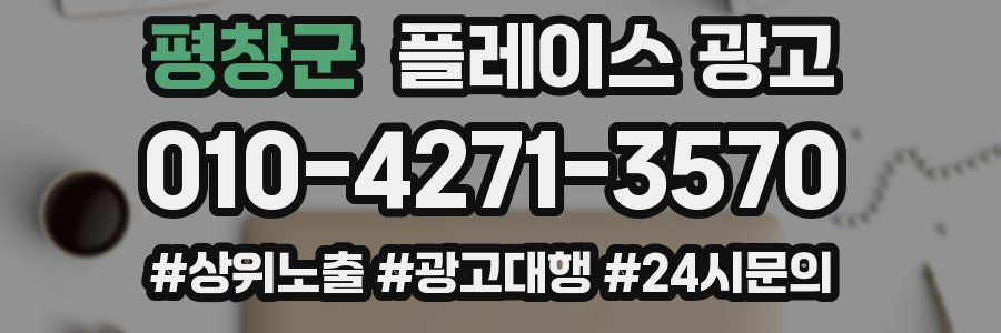 평창군 플레이스 광고