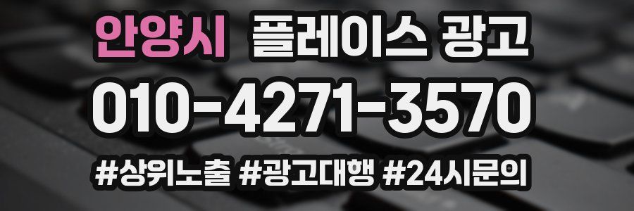 안양시 플레이스 광고