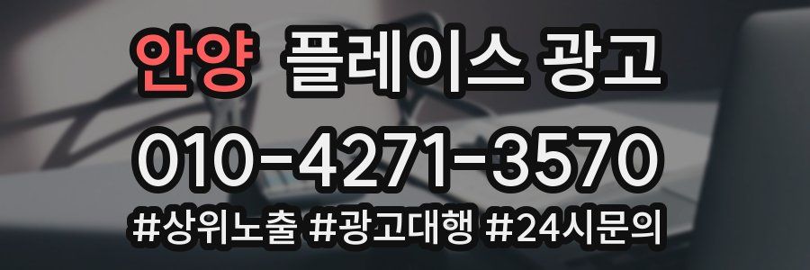안양 플레이스 광고