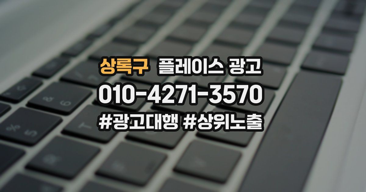 상록구 플레이스 광고