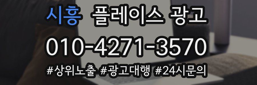 시흥 플레이스 광고