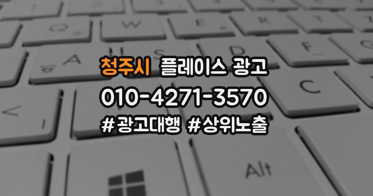 청주시 플레이스 광고