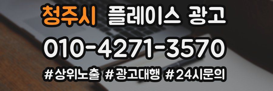 청주시 플레이스 광고