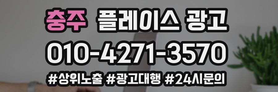 충주 플레이스 광고