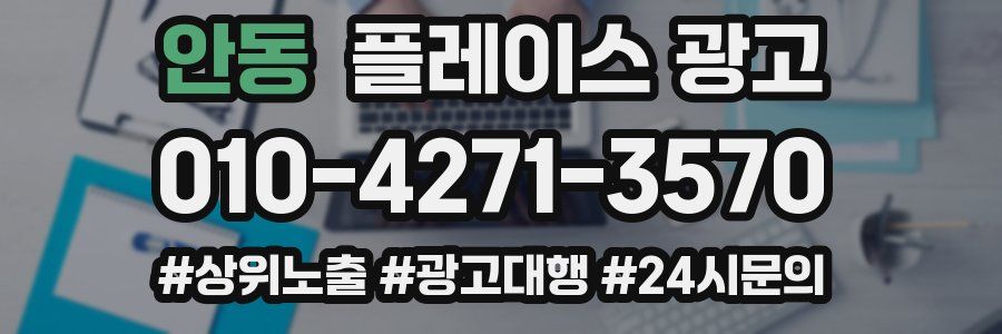 안동 플레이스 광고